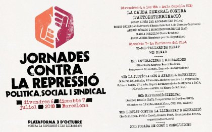 La Plataforma 3O convoca jornadas contra la represión 