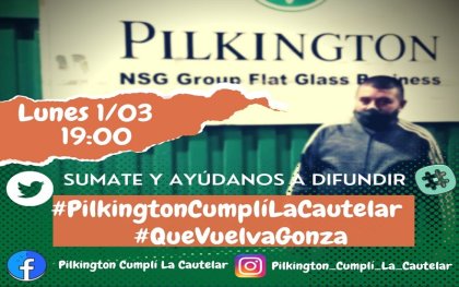 #PilkingtonCumpliLaCautelar #QueVuelvaGonza