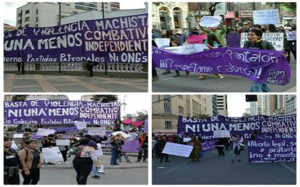 Tres diferentes movilizaciones en la jornada del #NiUnaMenos