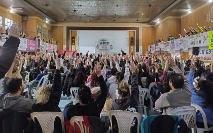 Por amplia mayoría la asamblea de Aten Capital votó la continuidad del paro