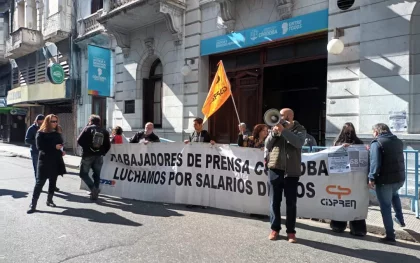 Paro de trabajadores de prensa en Córdoba