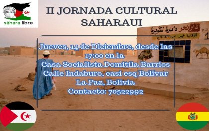 Se celebra la II Jornada Cultural Saharaui en La Paz