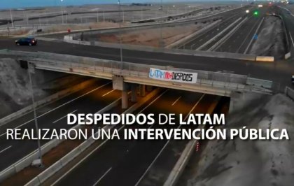 Vídeo: Intervención pública realizada por las y los despedidos de LATAM