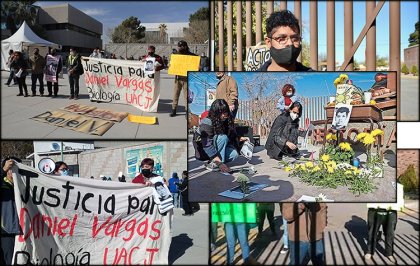 Denuncian represión a estudiantes que exigen justicia para Daniel Vargas