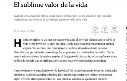 La Nación usó el crimen de Fernando para criticar el derecho al aborto