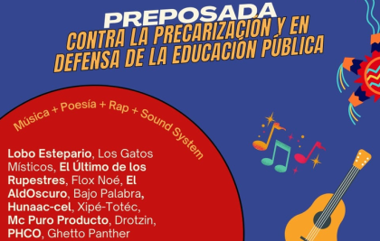 Preposada contra la precarización y en defensa de la educación