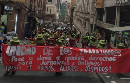 Trabajadores de Aseo Urbano de TREBOL radicalizan medidas de lucha y amenazan con paro nacional; se suman trabajadores de LaPazLimpia y el botadero de "Sacachuro" 