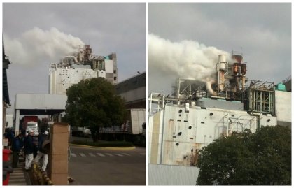 La Matanza: grave incendio en la planta de Alicorp