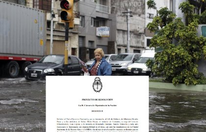 Inundaciones: el Frente de Izquierda reclama que los funcionarios del gobierno den informes al Congreso 