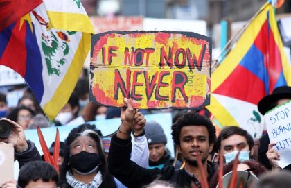 Miles de jóvenes llenaron las calles de Glasgow por medidas contra el cambio climático