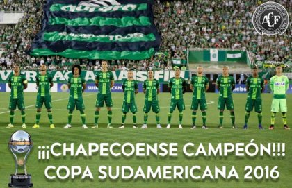 La Conmebol le dio a Chapecoense la Copa Sudamericana 2016