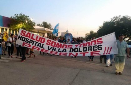 Trabajadores de salud de Traslasierra en pie de lucha