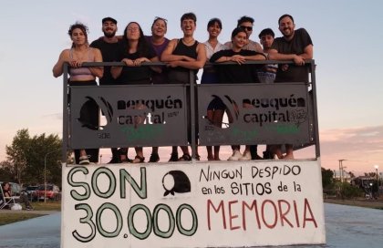 Campaña de murales contra los despidos en los Espacios de la Memoria