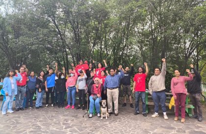 Maestras y maestros de Coyoacán integrantes de la Sección IX de la CNTE presentan un comité de lucha