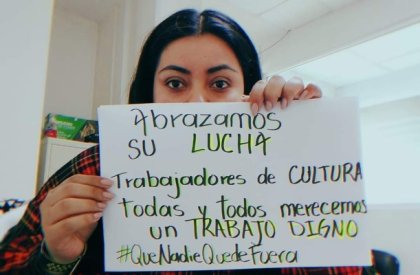 A rodear de solidaridad la lucha de trabajadorxs de cultura para #QueNadieQuedeFuera