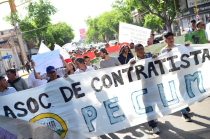 Contratistas de viñas y frutales de Mendoza: "Sin salario digno no habrá Vendimia en paz"