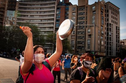 [Fotos] Concentración de trabajadores de limpieza y Paicor