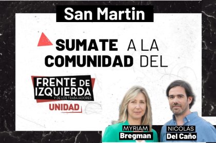 San Martín: Se lanzó la nueva Comunidad del Frente de Izquierda Unidad 