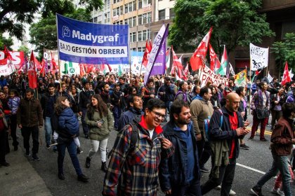 Fotogalería: la izquierda en Plaza de Mayo por el día internacional de los trabajadores