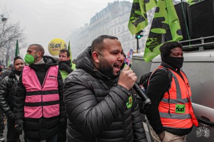 Francia: sindicatos ferroviario y de energía apoyan a Anasse Kazib, dirigente obrero perseguido por su solidaridad con Palestina