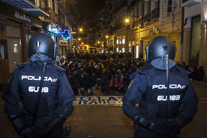 La represión policial y el desalojo del Gaztexte Maravillas inundan Iruña de solidaridad