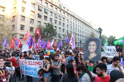 FOTO GALERIA: manifestación contra Bolsonaro y Prosur termina con fuerte represión 