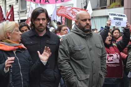 Nicolás Del Caño estuvo en Rosario, marchó con Amsafe y se reunió con trabajadores