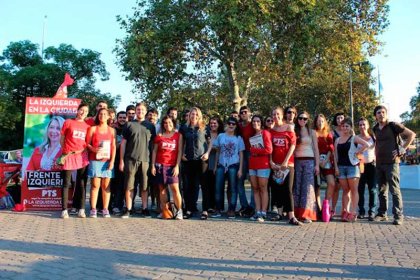 Campaña militante de la juventud con el Frente de Izquierda