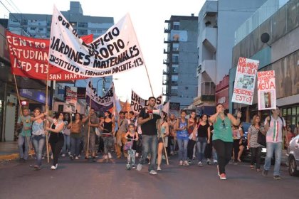 Importante movilización de estudiantes en San Martín