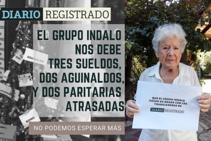 Periodistas de Diario Registrado llevan dos años reclamando sueldos, aguinaldos y paritarias atrasadas 