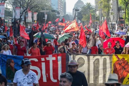 Movilización de los trabajadores de la UAM