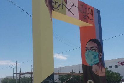 Mural recupera la historia de las mujeres en la industria maquiladora