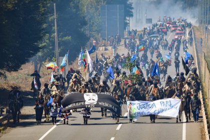 Reprimen caravana conmemorativa de Camilo Catrillanca