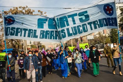 Trabajadores del Hospital Barros Luco luchan para defender la salud pública, y son perseguidos por el gobierno y la dirección del hospital 