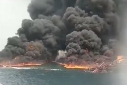 Otro desastre en la industria del crudo: explotó un buque petrolero en las costas de Nigeria