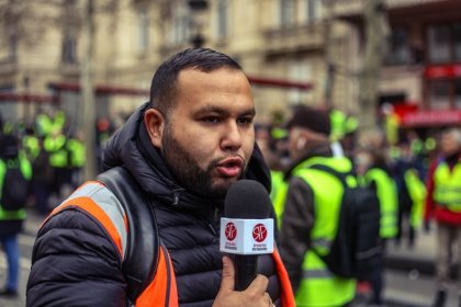 Anasse Kazib cerró su campaña con un acto de lucha y resistencia