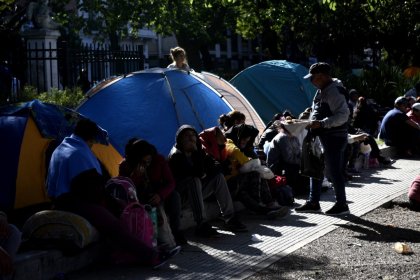 Tercer día de acampe piquetero: denuncian el hambre y el ajuste en programas sociales