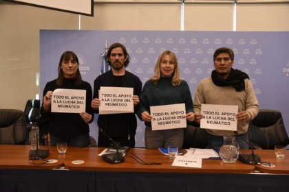 Diputados del FITU presentaron un proyecto de resolución en apoyo a la lucha del neumático