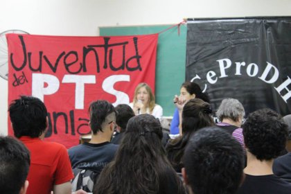 Myriam Bregman visitó la Universidad Nacional de La Matanza