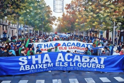 23N | Manifestación histórica en Barcelona: 170 mil personas se movilizan por el derecho a la vivienda