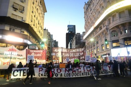 Hoy: jornada nacional de lucha en apoyo a los docentes de Jujuy, Salta y de todo el país