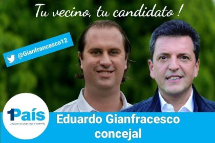 Candidato a intendente de Escobar de Milei, peronista de Massa, negacionista, antiderechos y funcionario municipal desde hace años