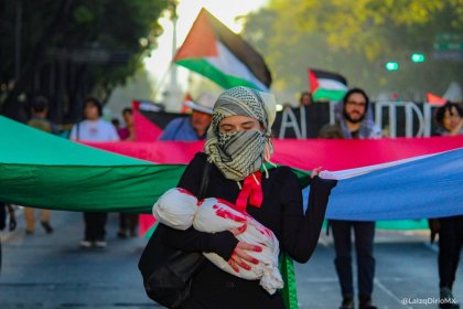 De nuevo cientos de personas marcharon por Palestina en la CDMX