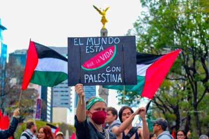 Cientos de personas marchan en repudio al genocidio en Gaza