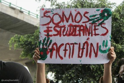 Los estudiantes en defensa de la educación pública