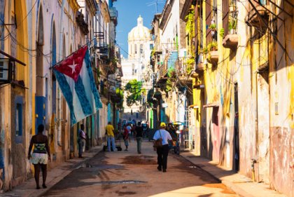 Histórica visita en Cuba