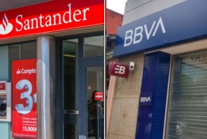 Trabajadores de Santander y BBVA toman medidas de fuerza ante el cierre de sucursales