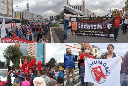 Maestras y maestros de la CNTE se manifiestan en la toma de protesta de Claudia Sheinbaum