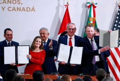 Firma de cambios del TMEC: avanza nuevo pacto de subordinación a EE.UU.