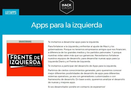 Apps para la izquierda